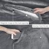 imageCatalonia Sherpa Wearable Blanket Poncho for Adult Women Men Wrap Blanket Cape with Pocket Warm Soft Cozy Snuggly Comfort Gift No Sleeves Plaid Buffalo ChristmasGrey