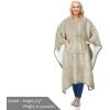 imageCatalonia Sherpa Wearable Blanket Poncho for Adult Women Men Wrap Blanket Cape with Pocket Warm Soft Cozy Snuggly Comfort Gift No Sleeves Plaid Buffalo ChristmasCamel