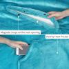 imageCatalonia Sherpa Wearable Blanket Poncho for Adult Women Men Wrap Blanket Cape with Pocket Warm Soft Cozy Snuggly Comfort Gift No Sleeves Plaid Buffalo ChristmasAqua