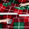 imageCatalonia Sherpa Wearable Blanket Poncho for Adult Women Men Wrap Blanket Cape with Pocket Warm Soft Cozy Snuggly Comfort Gift No Sleeves Plaid Buffalo ChristmasRed Plaid
