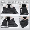 imageCatalonia Sherpa Wearable Blanket with Sleeves ArmsBlack