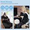 imageCatalonia Sherpa Wearable Blanket with Sleeves ArmsBlack