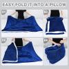 imageCatalonia Sherpa Wearable Blanket with Sleeves ArmsBlue