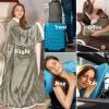 imageCatalonia Sherpa Wearable Blanket with Sleeves ArmsCamel