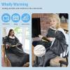 imageCatalonia Sherpa Wearable Blanket with Sleeves ArmsGray