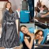 imageCatalonia Sherpa Wearable Blanket with Sleeves ArmsGray