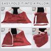 imageCatalonia Sherpa Wearable Blanket with Sleeves ArmsWine