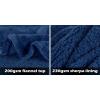 imageCatalonia Womens Poncho Cape Oversized Sherpa Fleece Cloak Coat Snuggly Hooded Wearable Blanket Gift Idea for Women MomNavy
