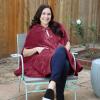 imageCatalonia Womens Poncho Cape Oversized Sherpa Fleece Cloak Coat Snuggly Hooded Wearable Blanket Gift Idea for Women MomWine
