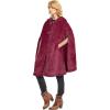 imageCatalonia Womens Poncho Cape Oversized Sherpa Fleece Cloak Coat Snuggly Hooded Wearable Blanket Gift Idea for Women MomWine