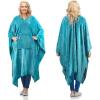 imageCatalonia Fleece Wearable Blanket Poncho for Adult Women Men Travel Wrap Blanket Cape with Pocket  Warm Soft Cozy Snuggly Gift for Her No Sleeves  AllSeasonAqua