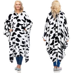 imageCatalonia Fleece Wearable Blanket Poncho for Adult Women Men Travel Wrap Blanket Cape with Pocket  Warm Soft Cozy Snuggly Gift for Her No Sleeves  AllSeasonDalmatian