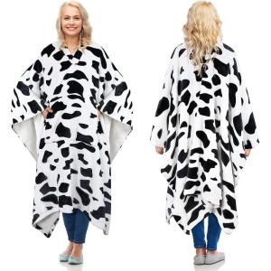 imageCatalonia Sherpa Wearable Blanket Poncho for Adult Women Men Wrap Blanket Cape with Pocket Warm Soft Cozy Snuggly Comfort Gift No Sleeves Plaid Buffalo ChristmasDalmatian