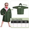 imageCatalonia Kids Waterproof Swim Parka with Hood Windproof Fleece Swim Jacket Warm Winter Swim Coat Perfect for Beach PoolGreen