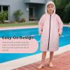 imageCatalonia Kids Waterproof Swim Parka with Hood Windproof Fleece Swim Jacket Warm Winter Swim Coat Perfect for Beach PoolPink