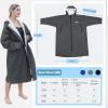 imageCatalonia Swim Parka for Men Women Oversized Waterproof Surf Swimming Jacket Warm Sherpa Lined Swim Coat Changing Poncho Robe