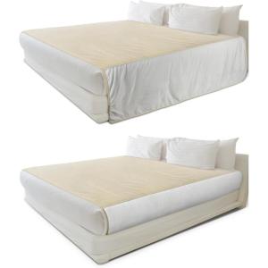 imageCatalonia Waterproof Reversible Blanket for Bed Leak Proof ampamp Stain Proof Bed Cover for Sofa CouchTaupe