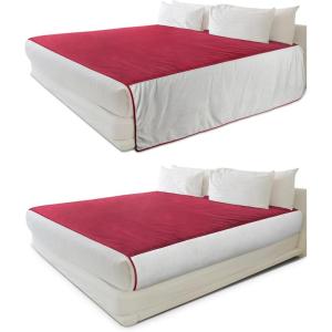 imageCatalonia Waterproof Reversible Blanket for Bed Leak Proof ampamp Stain Proof Bed Cover for Sofa CouchWine