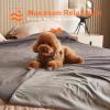 imageKritter Planet Waterproof Dog Blanket Washable Liquid Proof Dog Blanket for Couch Sofa Reversible Furniture Protector Cover for Dogs Blanket for Small Medium Large PetsGrey