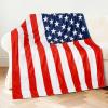 imageCatalonia American Flag Blanket  Soft ampamp Cozy USA Patriotic Throw for 4th of July Independence Day Memorial Day Veterans  Gift for Men Women US Citizenship Ceremonies