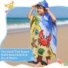 imageCatalonia Crab Kids Hooded Poncho Towel  100 Cotton Absorbent Changing Robe for Beach Pool ampamp Bath  Cute Gifts for Toddlers Boys Girls