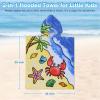 imageCatalonia Crab Kids Hooded Poncho Towel  100 Cotton Absorbent Changing Robe for Beach Pool ampamp Bath  Cute Gifts for Toddlers Boys Girls