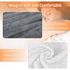 imageCatalonia Heated Blanket with Sleeves Electric Snuggly Blanket for Women Men Wearable Wired Heating Throw BlanketCold GiftGrey