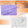 imageCatalonia Heated Blanket with Sleeves Electric Snuggly Blanket for Women Men Wearable Wired Heating Throw BlanketCold GiftPurple
