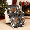 imageCatalonia Horse Print Sherpa Fleece Throw Blanket Soft Mink Plush Couch Blanket Fuzzy Fluffy Comfy Warm Throws Gift for Her Horse Gifts for Women 50x60 inchesHorse