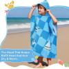 imageCatalonia Nautical Kids Hooded Poncho Towel  100 Cotton Absorbent Changing Robe for Beach Pool ampamp Bath  Cute Gifts for Toddlers Boys Girls Seagulls and Sailboats Print
