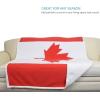 imageCatalonia Sherpa Fleece BlanketCanada National Flag Maple Leaf Print Patriotic Plush Super Soft Warm Reversible Polar Throws for Couch Bed 60 x 50Canada Flag