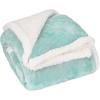 imageCatalonia Teal Fluffy Sherpa Throw Blanket Super Soft Mink Plush Couch Blanket TV Bed Fuzzy Blanket Comfy Warm Heavy Throws Comfort Gift for Her 50x60 inchesTeal