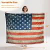imageCatalonia Vintage American Flag Blanket  Soft ampamp Cozy USA Patriotic Throw for 4th of July Independence Day Memorial Day Veterans for Men Women US Citizenship Ceremonies