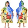 imageCatalonia Crab Kids Hooded Poncho Towel  100 Cotton Absorbent Changing Robe for Beach Pool ampamp Bath  Cute Gifts for Toddlers Boys Girls