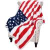 imageCatalonia Sherpa Fleece BlanketCanada National Flag Maple Leaf Print Patriotic Plush Super Soft Warm Reversible Polar Throws for Couch Bed 60 x 50American Flag