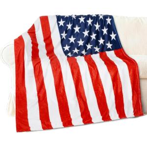 imageCatalonia American Flag Blanket  Soft ampamp Cozy USA Patriotic Throw for 4th of July Independence Day Memorial Day Veterans  Gift for Men Women US Citizenship Ceremonies
