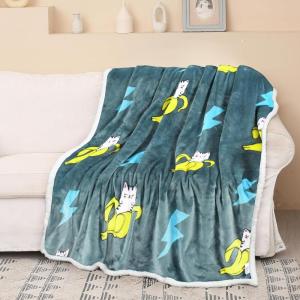 imageCatalonia Horse Print Sherpa Fleece Throw Blanket Soft Mink Plush Couch Blanket Fuzzy Fluffy Comfy Warm Throws Gift for Her Horse Gifts for Women 50x60 inchesBanana Cat Grey