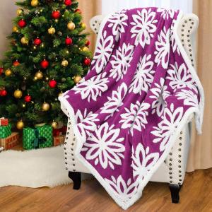 imageCatalonia Teal Fluffy Sherpa Throw Blanket Super Soft Mink Plush Couch Blanket TV Bed Fuzzy Blanket Comfy Warm Heavy Throws Comfort Gift for Her 50x60 inchesHot Pink Sole