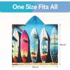 imageCatalonia Beach Towel With Hood Microfiber Hooded Swim Poncho SandFree for Kids and AdultsSurfboard