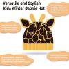 imageCatalonia Kids Knit Hats Warm Toddler Winter Hats Cute Beanies Hat Cap for Boys Girls Aged 610 Gifts Idea For ChristmasGiraffe