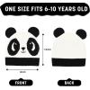 imageCatalonia Kids Knit Hats Warm Toddler Winter Hats Cute Beanies Hat Cap for Boys Girls Aged 610 Gifts Idea For ChristmasPanda