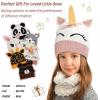 imageCatalonia Kids Knit Hats Warm Toddler Winter Hats Cute Beanies Hat Cap for Boys Girls Aged 610 Gifts Idea For ChristmasUnicorn