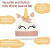 imageCatalonia Kids Knit Hats Warm Toddler Winter Hats Cute Beanies Hat Cap for Boys Girls Aged 610 Gifts Idea For ChristmasUnicorn