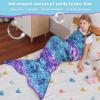 imageCatalonia Thick ampamp Plush Mermaid Tail Blanket for Kids Super Warm Fantasy Mermaid Blanket Cozy Gifts Perfect for Reading Lounge Movie Night