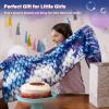 imageCatalonia Ultra Soft Mermaid Tail Blanket for Kids Fish Tail Snuggly Blanket Cozy Fleece Mermaid Gift for Girls ToddlersDeep Sea Dream