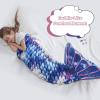 imageCatalonia Ultra Soft Mermaid Tail Blanket for Kids Fish Tail Snuggly Blanket Cozy Fleece Mermaid Gift for Girls ToddlersDeep Sea Dream