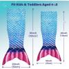 imageCatalonia Ultra Soft Mermaid Tail Blanket for Kids Fish Tail Snuggly Blanket Cozy Fleece Mermaid Gift for Girls ToddlersDeep Sea Pearl