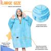 imageCatalonia Wearable Blanket Hoodie for Kids  Oversized Warm Cozy Hooded Blanket  Sweatshirt Blanket with Pocket ampamp SleevesBlue