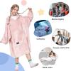 imageCatalonia Wearable Blanket Hoodie for Kids  Oversized Warm Cozy Hooded Blanket  Sweatshirt Blanket with Pocket ampamp SleevesPink
