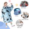 imageCatalonia Wearable Blanket Hoodie for Kids  Oversized Warm Cozy Hooded Blanket  Sweatshirt Blanket with Pocket ampamp SleevesWondercat Gray